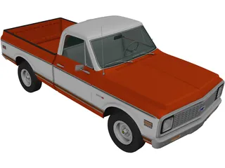 Chevrolet C10 Cheyenne (1971) 3D Model preview