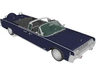 Lincoln Continental (1961) 3D Model preview