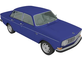 Volvo 144 (1967) 3D Model preview