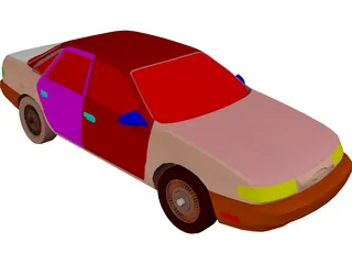 Ford Taurus (1992) 3D Model preview