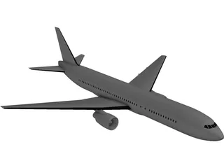 Boeing 767-200 3D Model preview