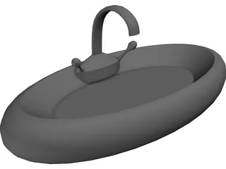 Bathroom Sink 3D Model preview