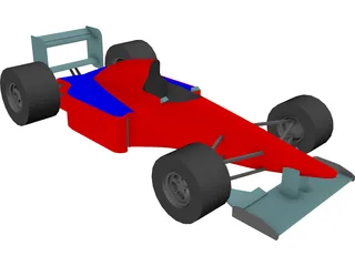 Formula 1 Car 3D Model preview