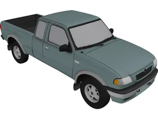 Mazda Pickup (1999) 3D Model preview