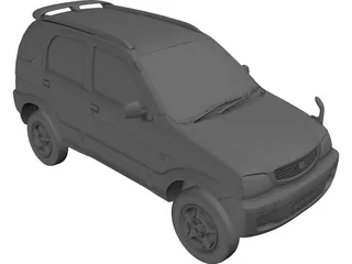 Toyota Cami (1999) 3D Model preview
