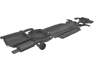 Chassis Volvo S40 (2000) 3D Model preview