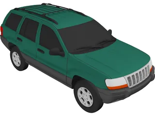Jeep Grand Cherokee (2000) 3D Model preview
