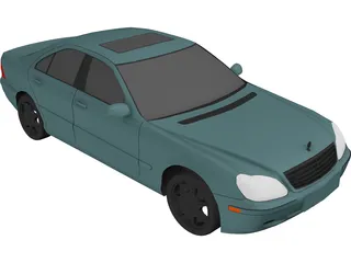 Mercedes-Benz S-class (2000) 3D Model preview