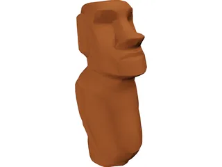 Easter Island Figure 3D Model preview