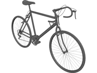 Bicycle Road 10-Speed 3D Model preview