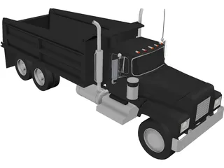 Dump Truck 3D Model preview
