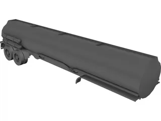 Trailer Tanker 3D Model preview