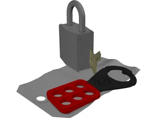Lock Out Tag Out Kit 3D Model preview