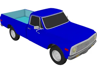 Chevrolet C10 Pickup (1972) 3D Model preview