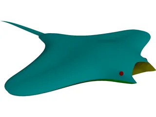 Manta Ray 3D Model preview