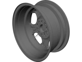Rim Dodge Neon 3D Model preview