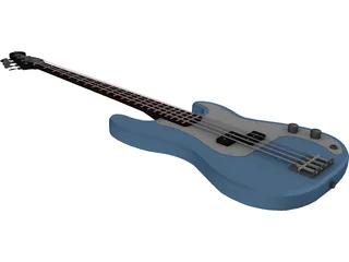 Fender Precision Mexican Bass 3D Model preview
