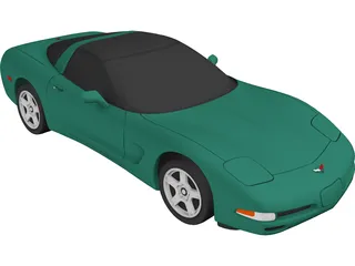 Chevrolet Corvette (1997) 3D Model preview