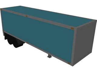 Trailer Box 3D Model preview