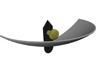Lamp Wall 3D Model preview