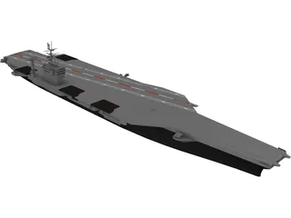 Nimitz Aircraft Carrier 3D Model preview