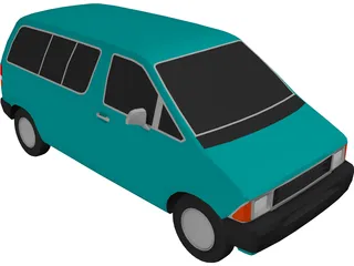 Ford Aerostar Van (1989) 3D Model preview