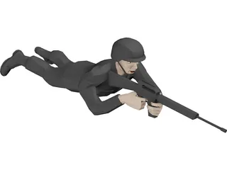 Soldier 3D Model preview
