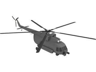 Mil Mi-8 Hip 3D Model preview
