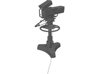 Television Camera 3D Model preview