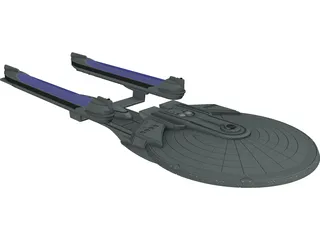 Star Trek Enterprise B 3D Model preview
