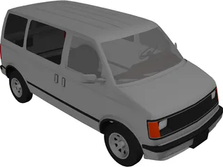 Chevrolet Astro Van (1986) 3D Model preview