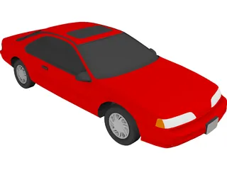 Ford Thunderbird (1992) 3D Model preview