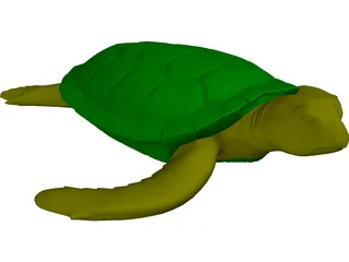 Turtle 3D Model preview