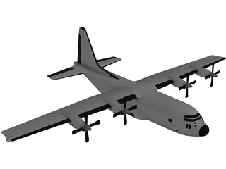 Lockheed C-130 Hercules 3D Model preview