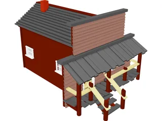 Store Old West 3D Model preview
