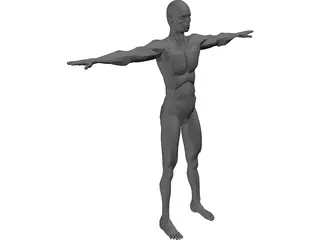 Asian Male Character 3D Model preview