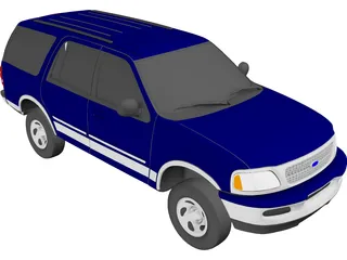 Ford Expedition XLT (1997) 3D Model preview
