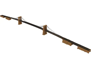 Brooklyn Bridge 3D Model preview