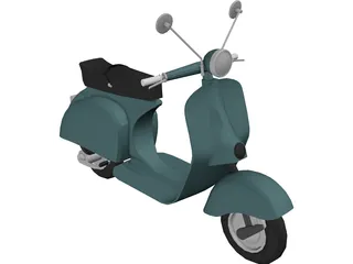 Scooter Vespa 3D Model preview