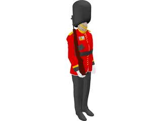 Buckingham Palace Guard 3D Model preview