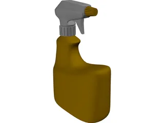 Bottle Spray 3D Model preview