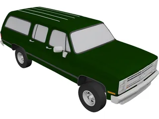 Chevrolet Suburban (1986) 3D Model preview