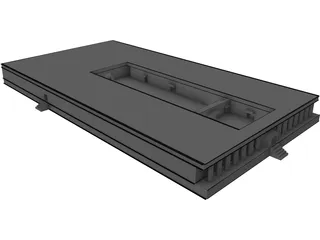 Egyptian Palace 3D Model preview