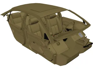 Interior Nissan Maxima (1997) 3D Model preview