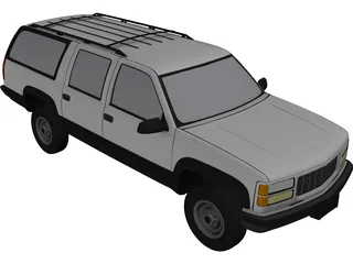 Chevrolet Suburban (1998) 3D Model preview