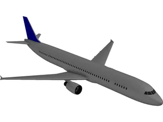 Airbus A321 3D Model preview