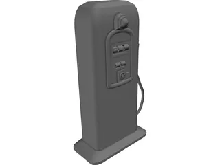 Gas Pump 3D Model preview