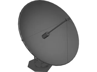 Satellite Dish 3D Model preview