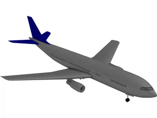 Airbus A300 3D Model preview