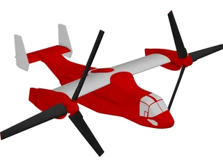 Bell-Boeing V-22 Osprey 3D Model preview